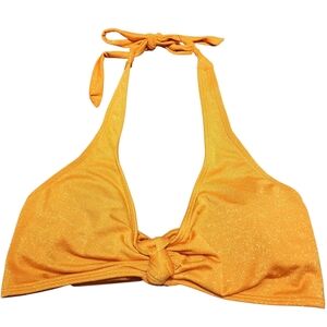 BCBG Paris Orange Bikini Top Large